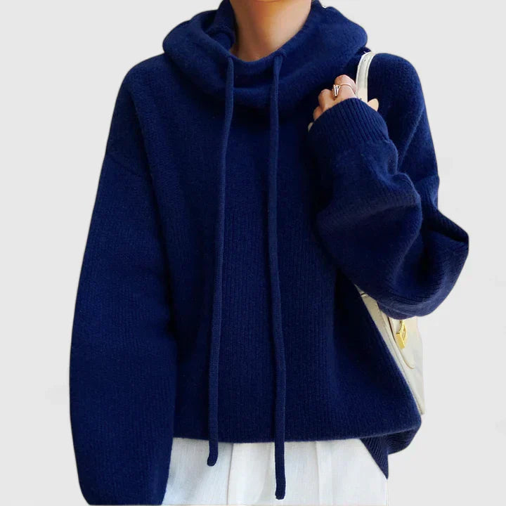 HALLIE – RELAXED COZY HOODED SWEATER
