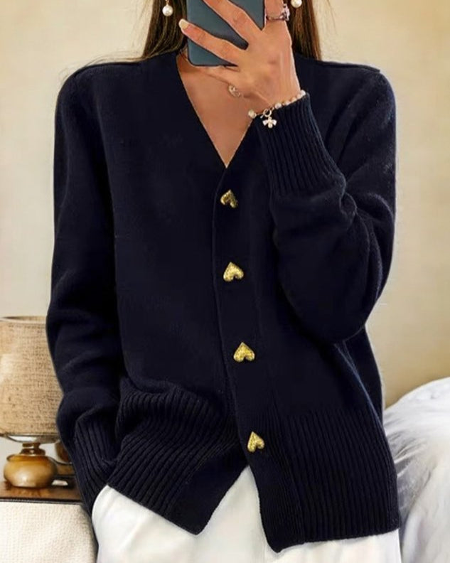 Faith - Heart Knit Cardigan